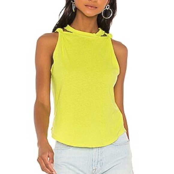 Free People Solid Side Knot Tie Knit in Zest size Extra Small NWT - Picture 1 of 4